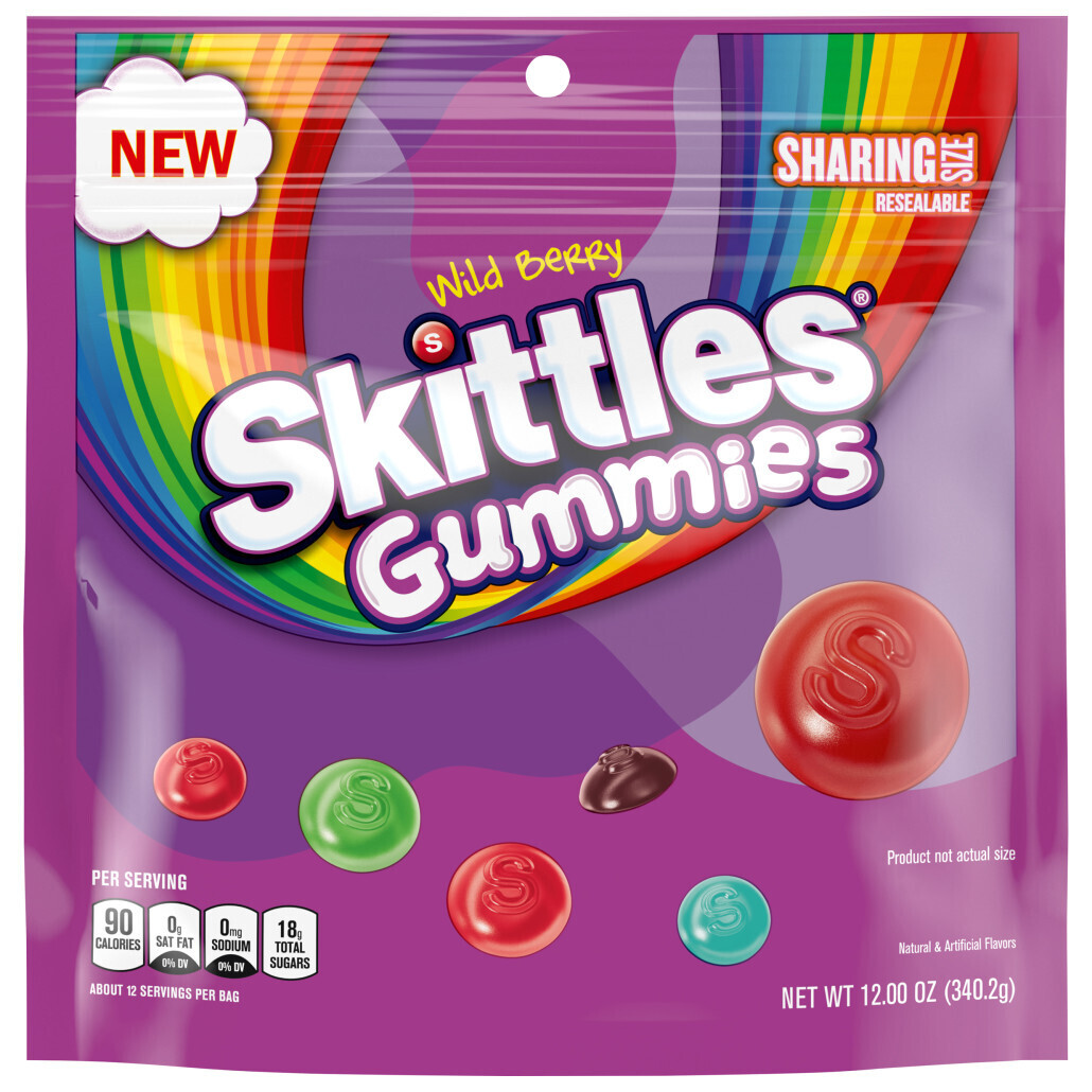 Skittles Wild Berry Gummies Sharing Size