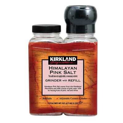 Kirkland Himalayan Pink Salt Grinder with Refill