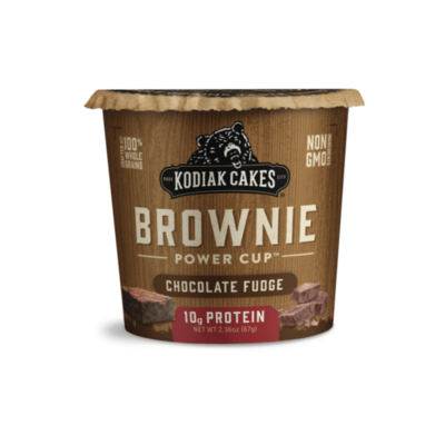 Kodiak Cakes Brownie Power Cup Chocolate Fudge 10g Protein