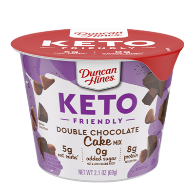 Duncan Hines Keto Friendly Double Chocolate Cake Mix Cup