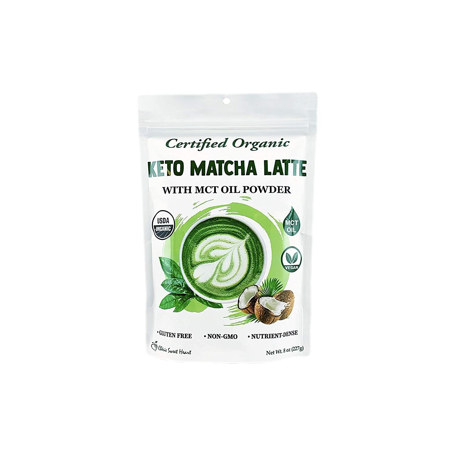 Certified Organic Keto Matcha Latte