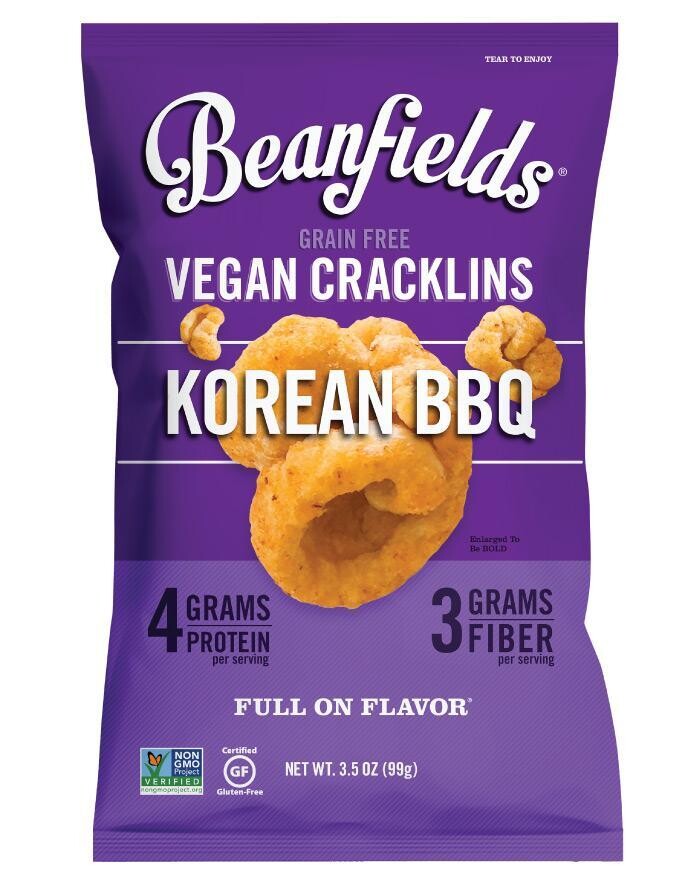Beanfields Grain Free Vegan Cracklins Korean BBQ