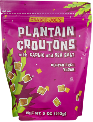 Trader Joe's Plantain Croutons with Garlic and Sea Salt