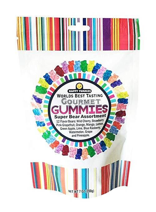 Happy Yummies World's Best Tasting Gourmet Gummies Super 21 Flavor Mix