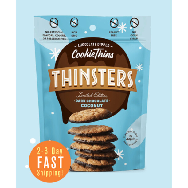 Cookie Thins Thinsters Dark Chocolate Coconut