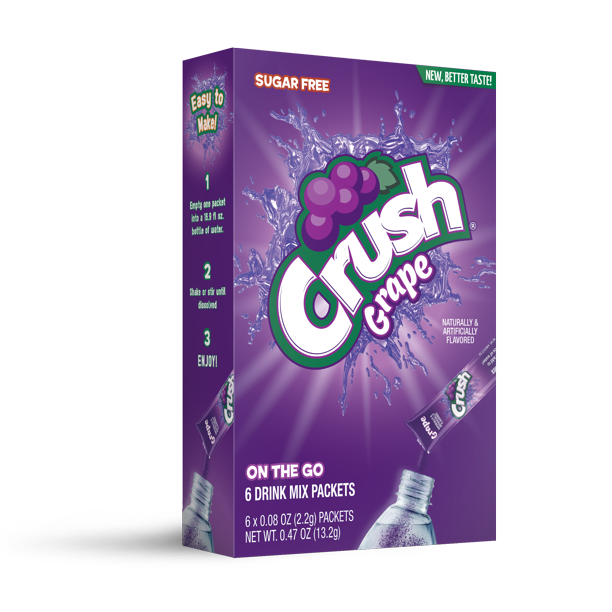 Crush Grape Sugar Free On the Go Drink Mix