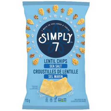 Simply 7 Organic Lentil Chips Sea Salt