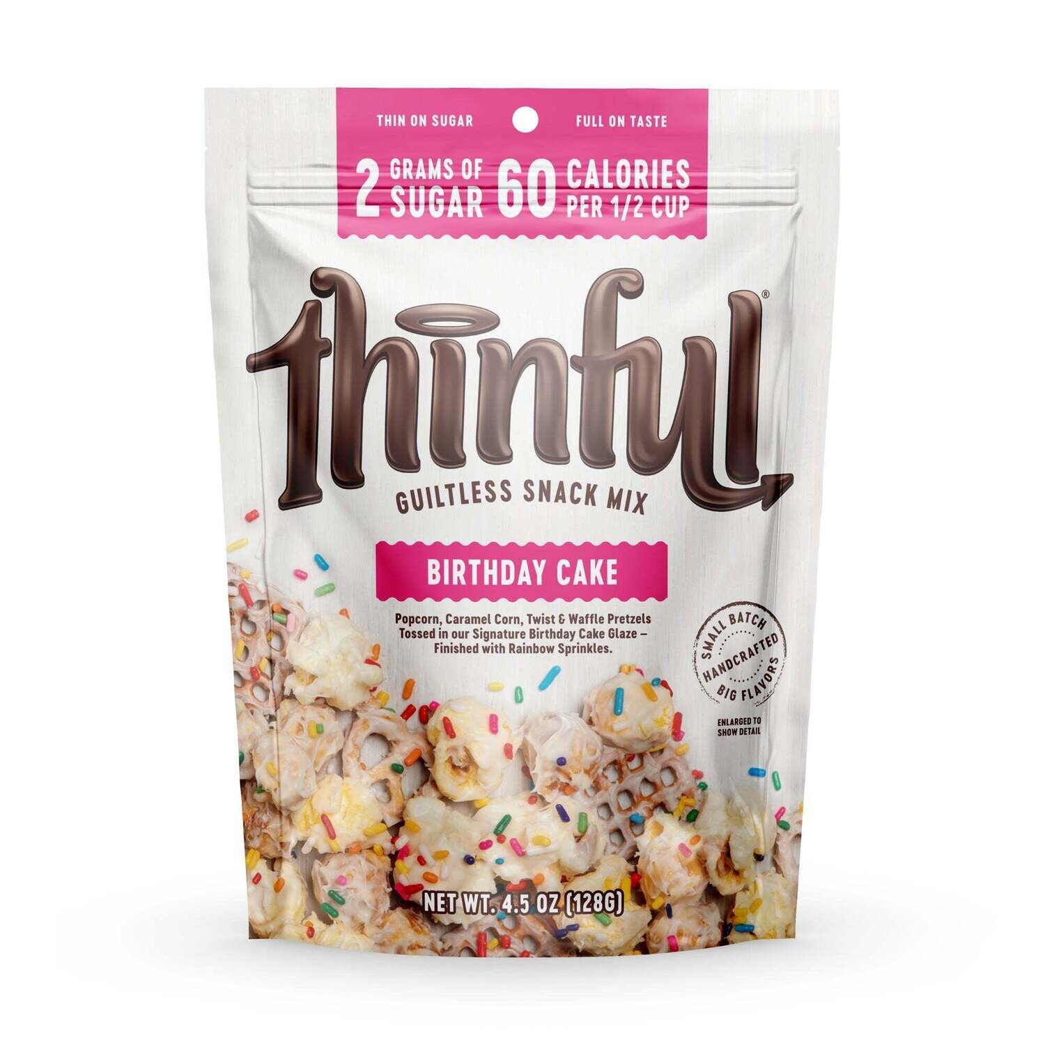 Thinful Guiltless Snack Mix Birthday Cake 2 g Sugar 60 Calories