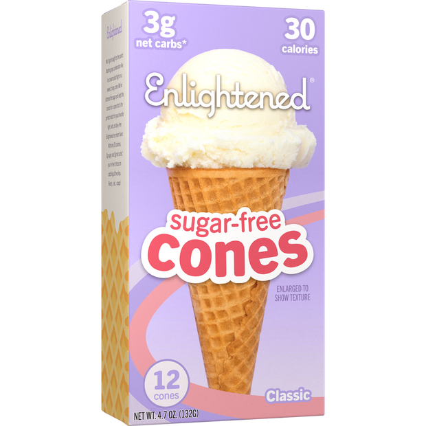 Enlightened Sugar Free Cones 12 Cones