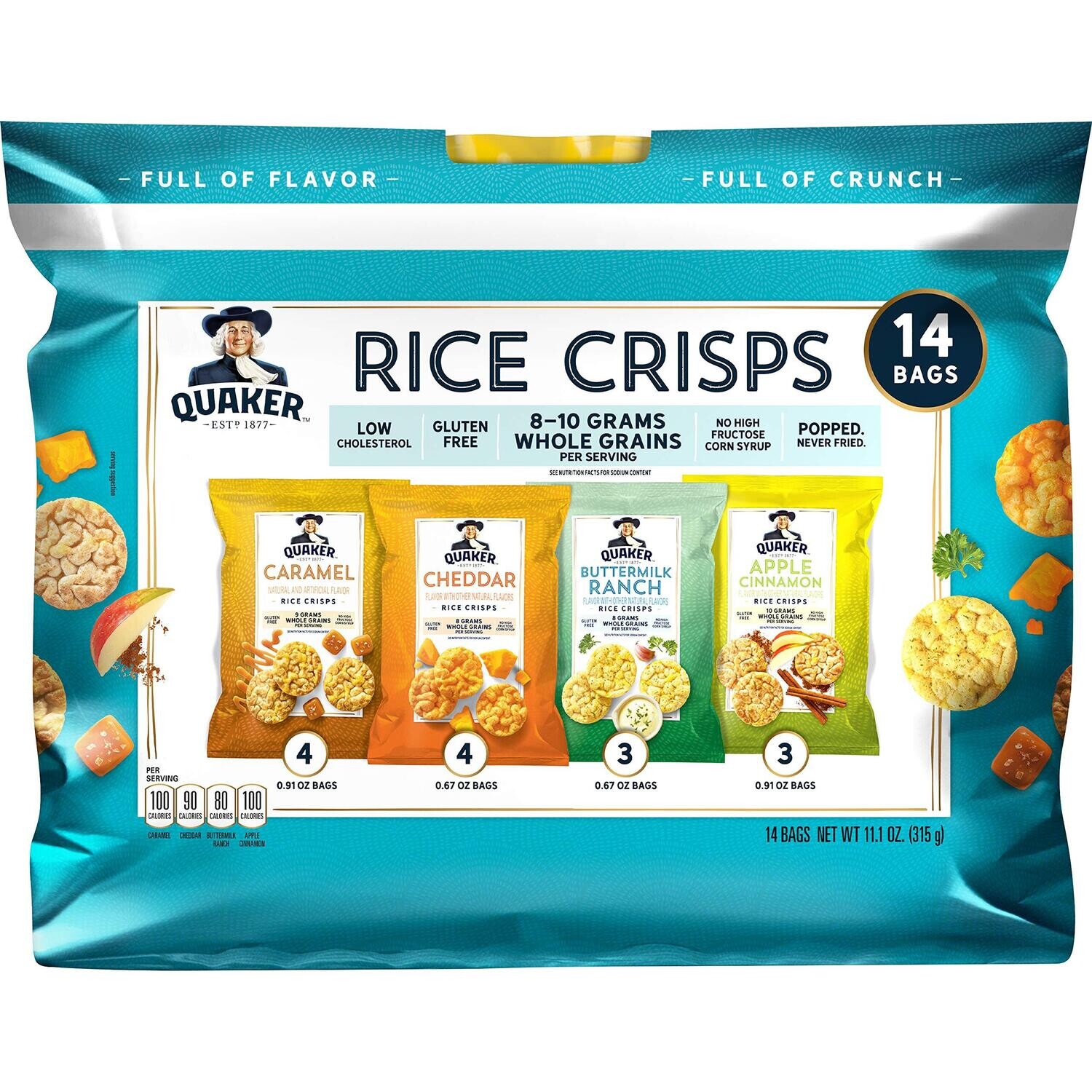 Quaker Rice Crisps 14 Bags