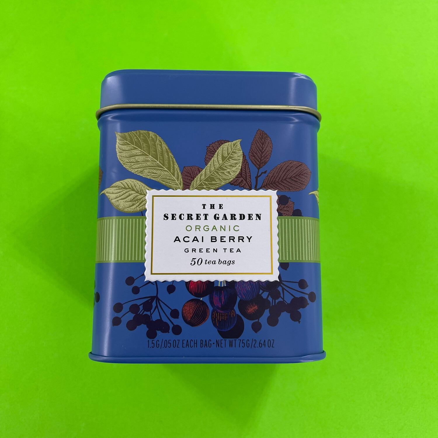 The Secret Garden Organic Acai Berry Green Tea 50 Bags