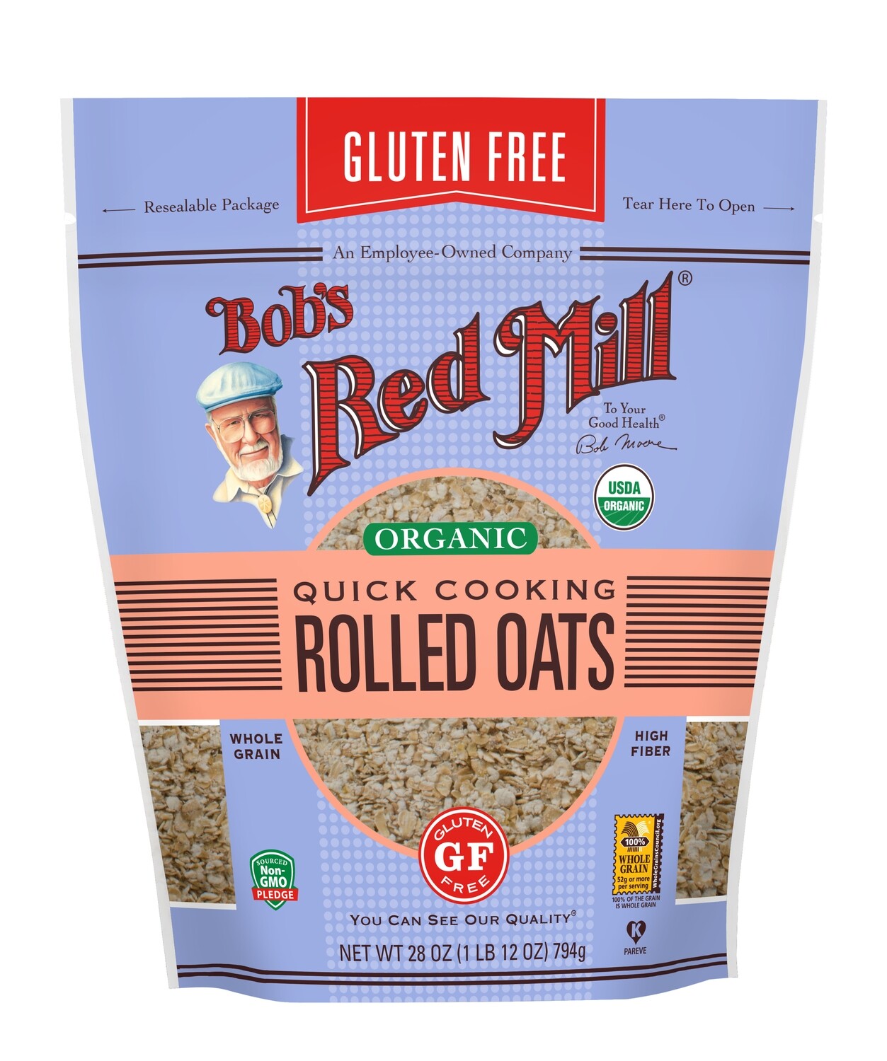 Quick Cooking Rolled Oats Gluten Free Organic