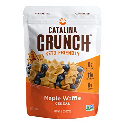 Catalina Crunch Maple Waffle KETO Friendly Cereal Gluten Free