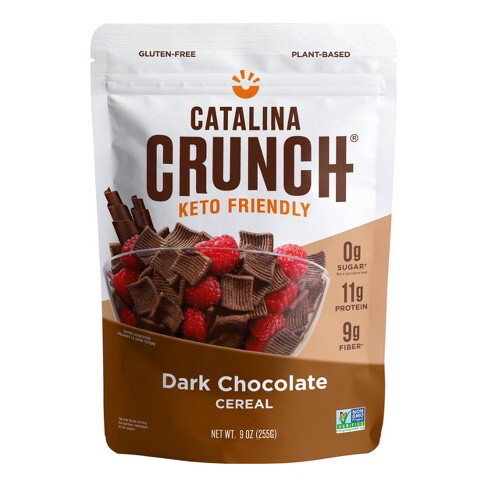 Catalina Crunch Dark Chocolate KETO Friendly Cereal Gluten Free
