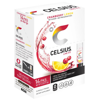Celsius Live Fit Cranberry Lemon 14 Pack