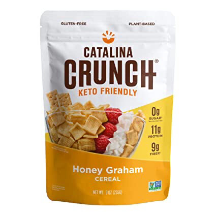Catalina Crunch Honey Graham KETO Friendly Cereal Gluten Free