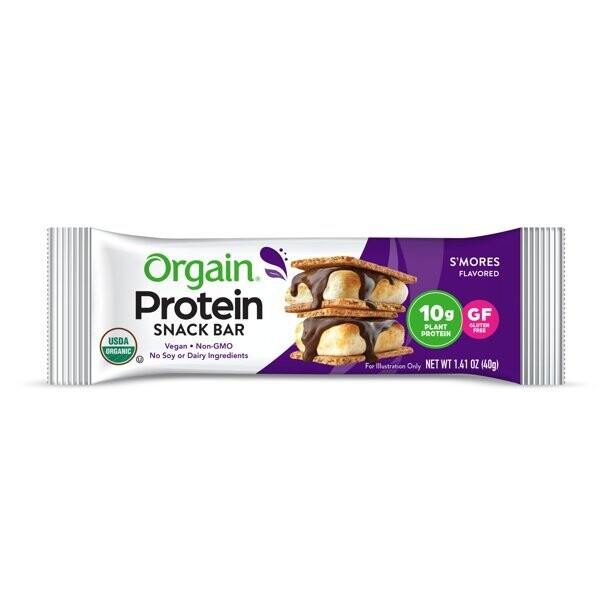 Orgain Protein Snack Bar Organic Vegan S'mores