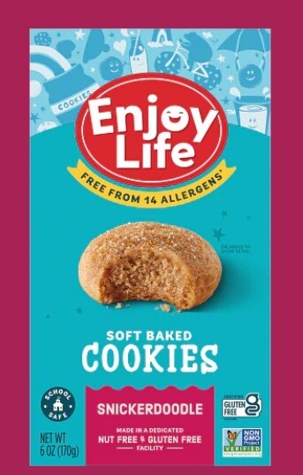 Enjoy Life Soft Baked Cookies Snickerdoodle Allergy Friendly Gluten Free