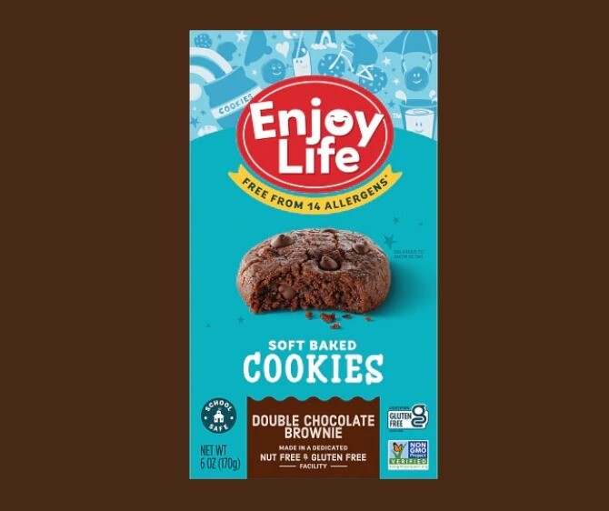 Enjoy Life Soft Baked Cookies Double Chocolate Brownie Allergy Friendly Gluten Free