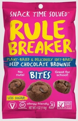 Rule Breaker Plant Based Deep Chocolate Brownie Bites Vegan Gluten Free