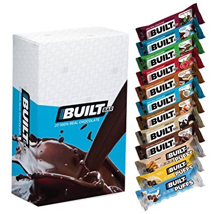 Built Bar Protein Bars 100% Real Chocolate Variety Box
