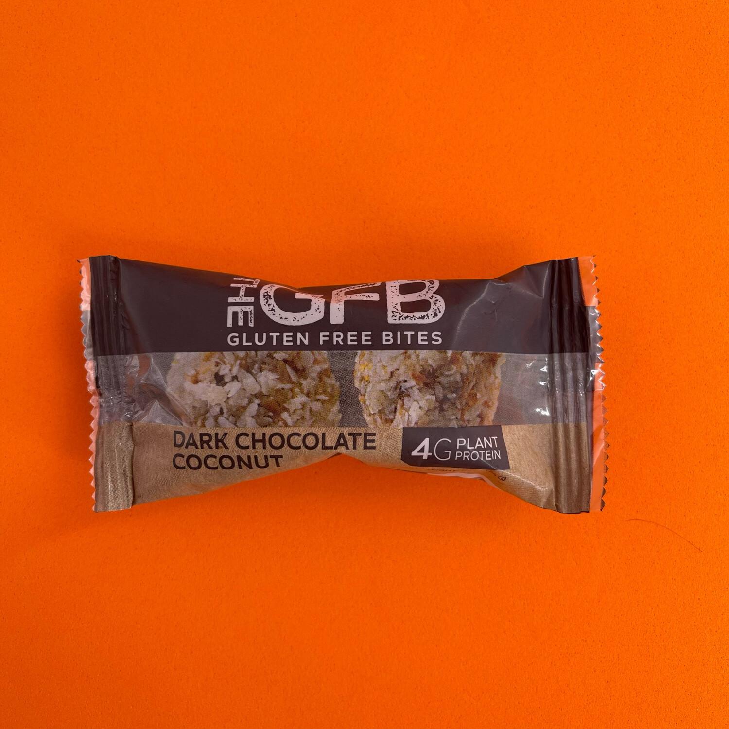 The Gluten Free Bites Dark Chocolate Coconut 4g Protein