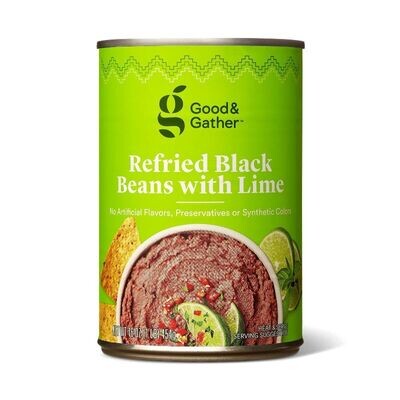 Good & Gather Refried Black Beans with Lime