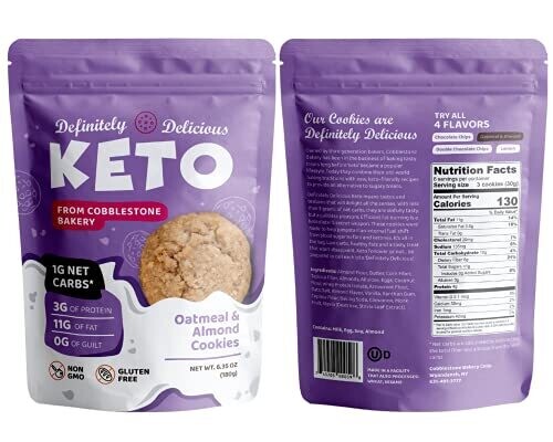 Definitely Delicious Keto Oatmeal & Almond Cookies