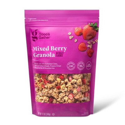 Good & Gather Mixed Berry Granola 12 Oz