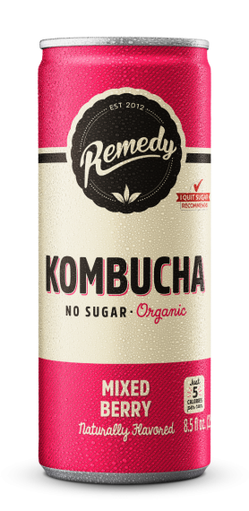 Remedy Organic Kombucha No Sugar Mixed Berry 