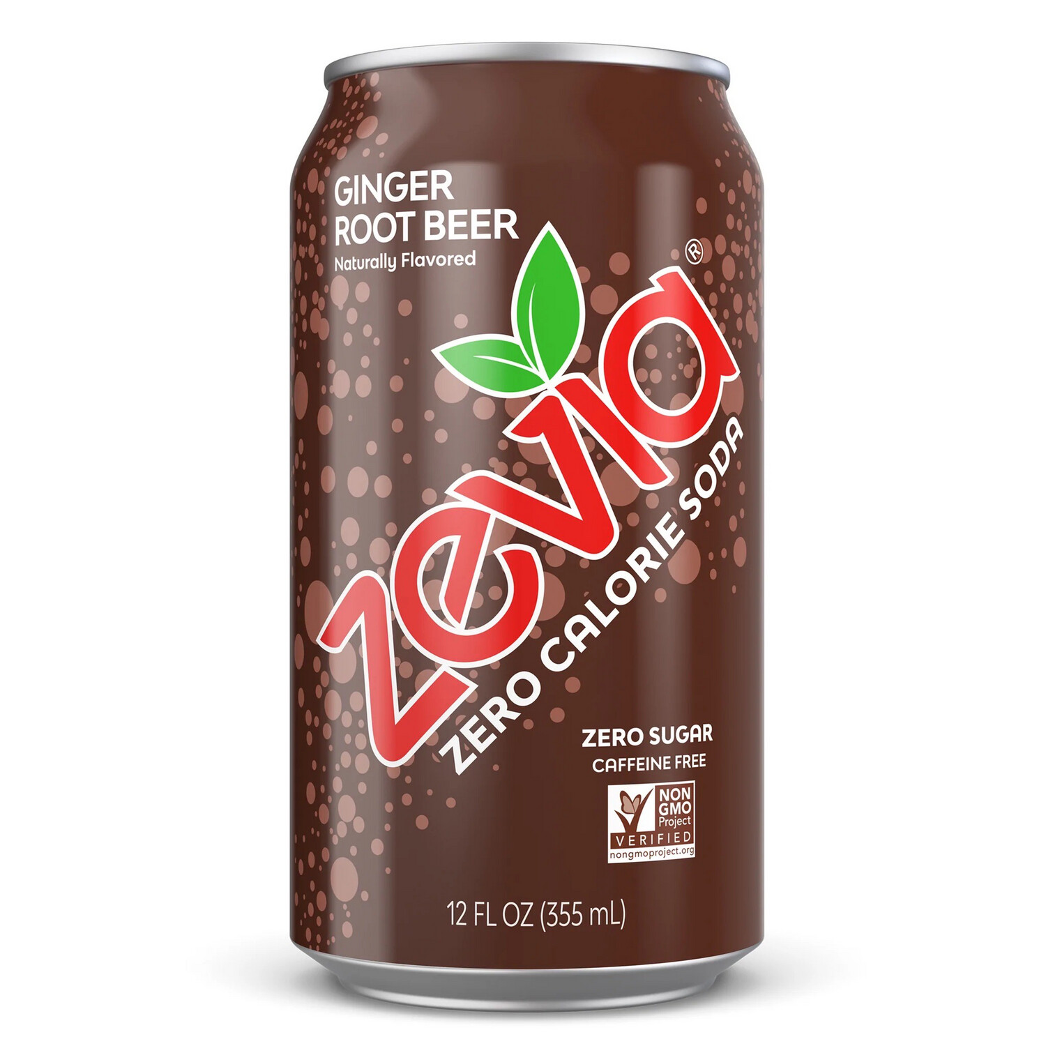 Zevia Zero Calorie Soda Ginger Root Beer 