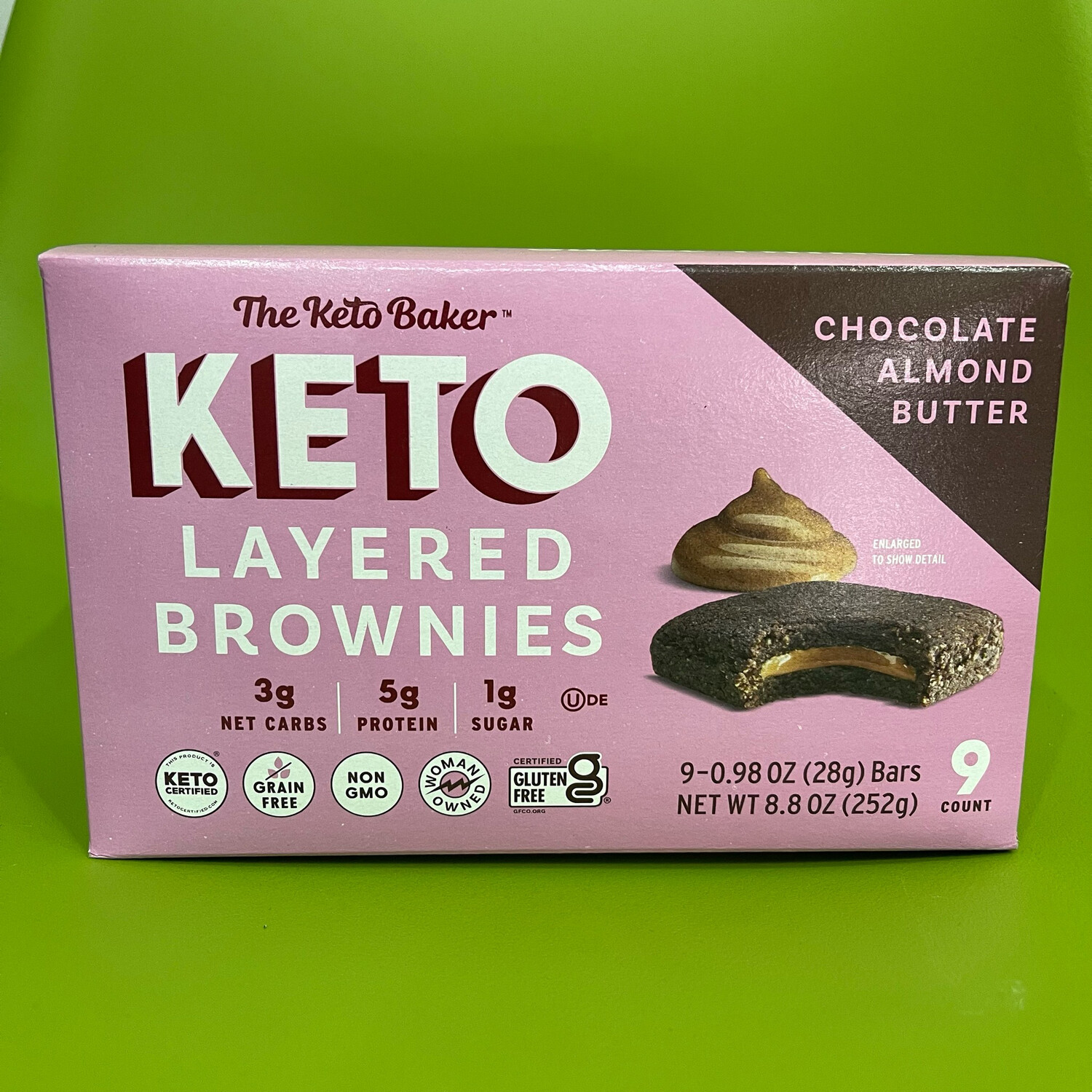 Keto Layered Brownies Almond Butter