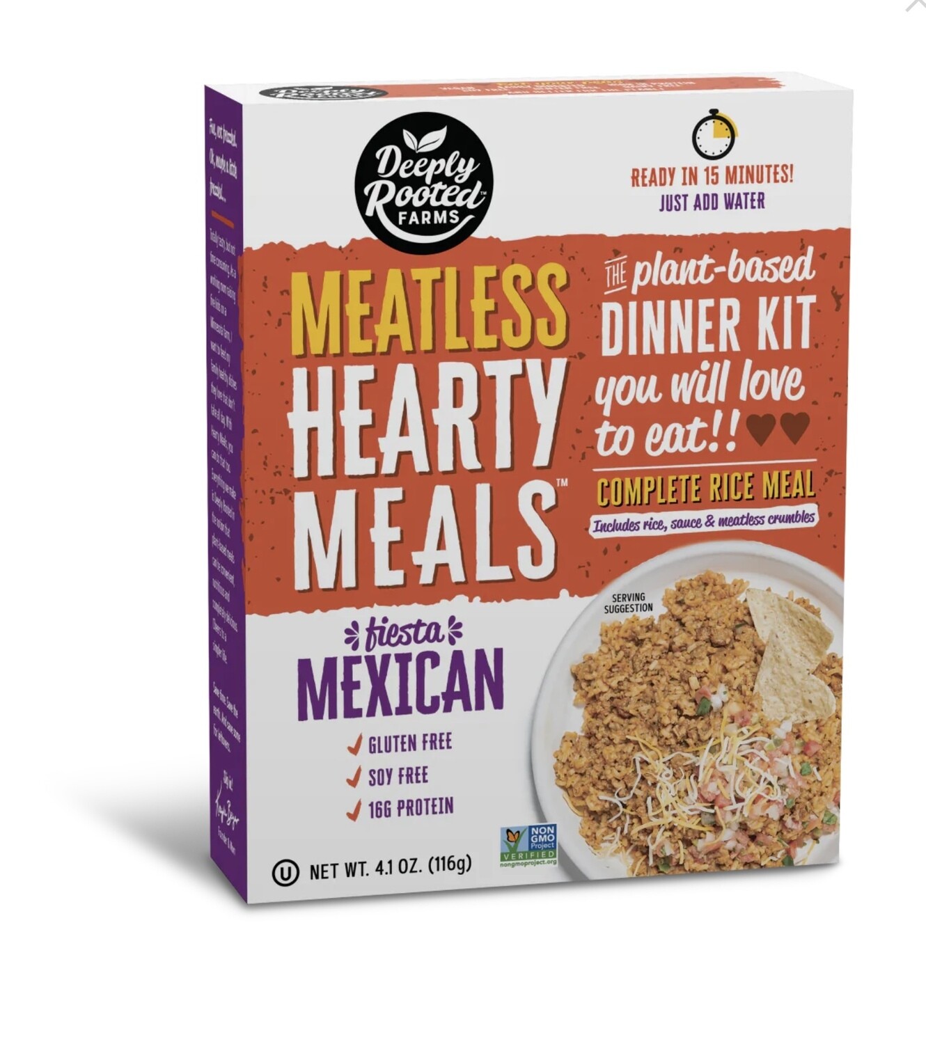 Deeply Rooted Farms Meals Plant Based Rice, Sauce & Meatless Crumbs