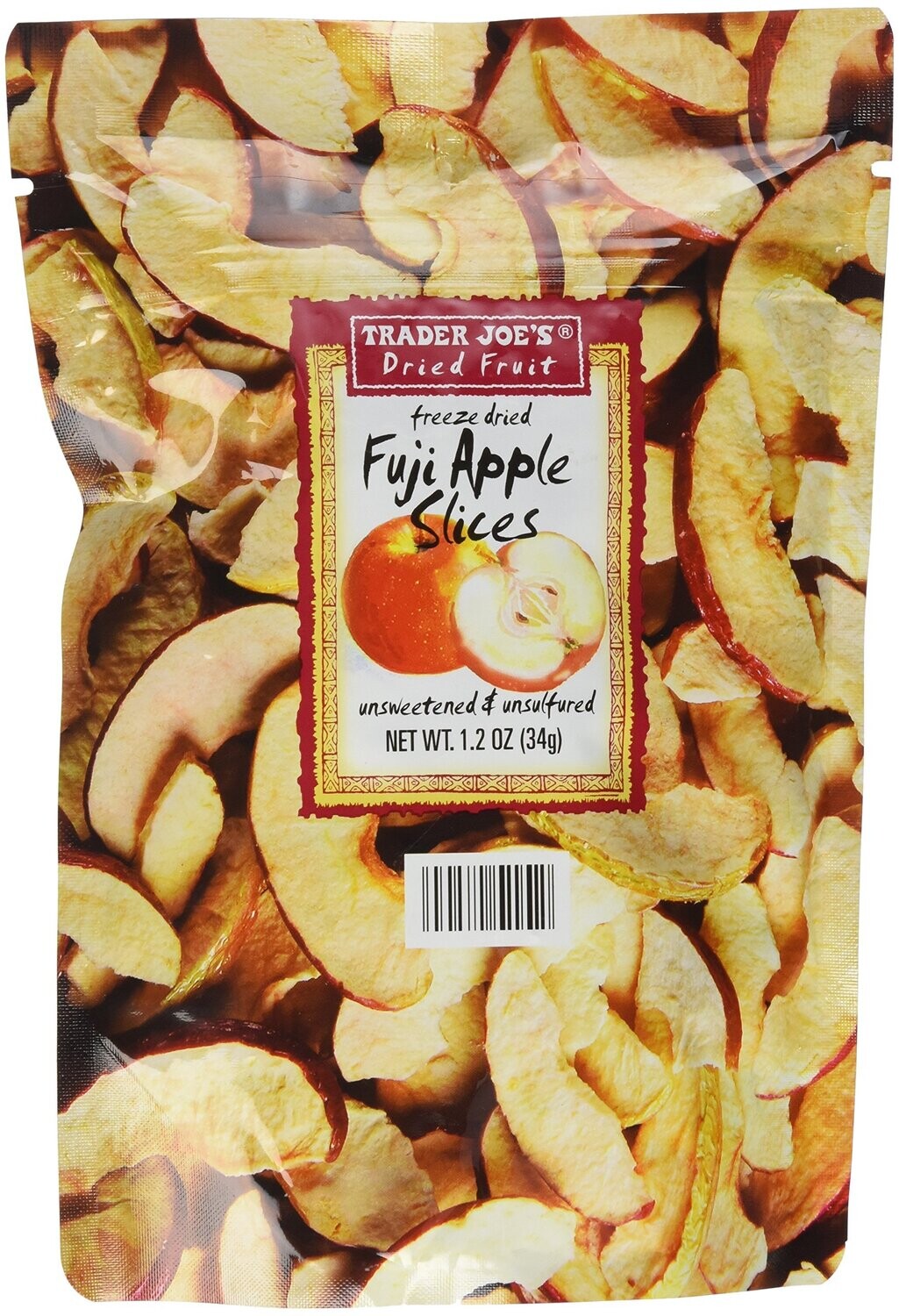 Trader Joe’s Freeze Dried Fuji Apple Slices Unsweetened and Unsulfured