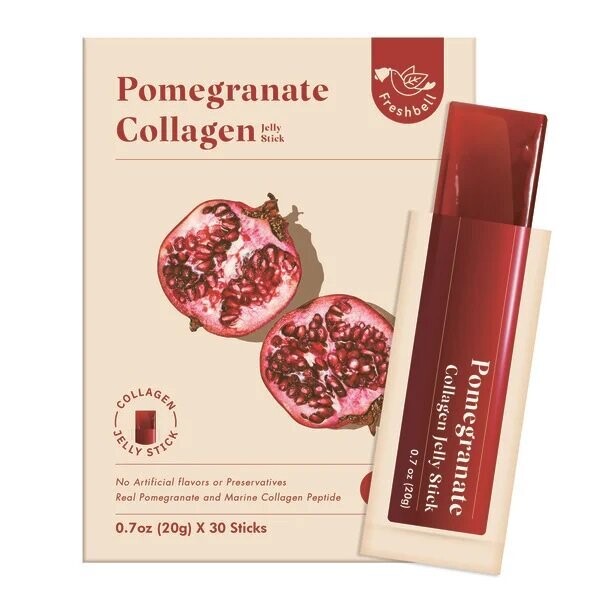 Freshbell Pomegranate Collagen Jelly Stick 30 Sticks