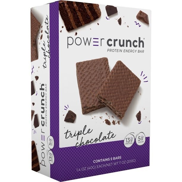 Power Crunch Protein Energy Bar Triple Chocolate 5 PACK