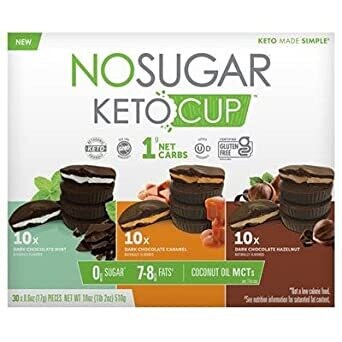 No Sugar Keto Cup Chocolate Cups 30 pack