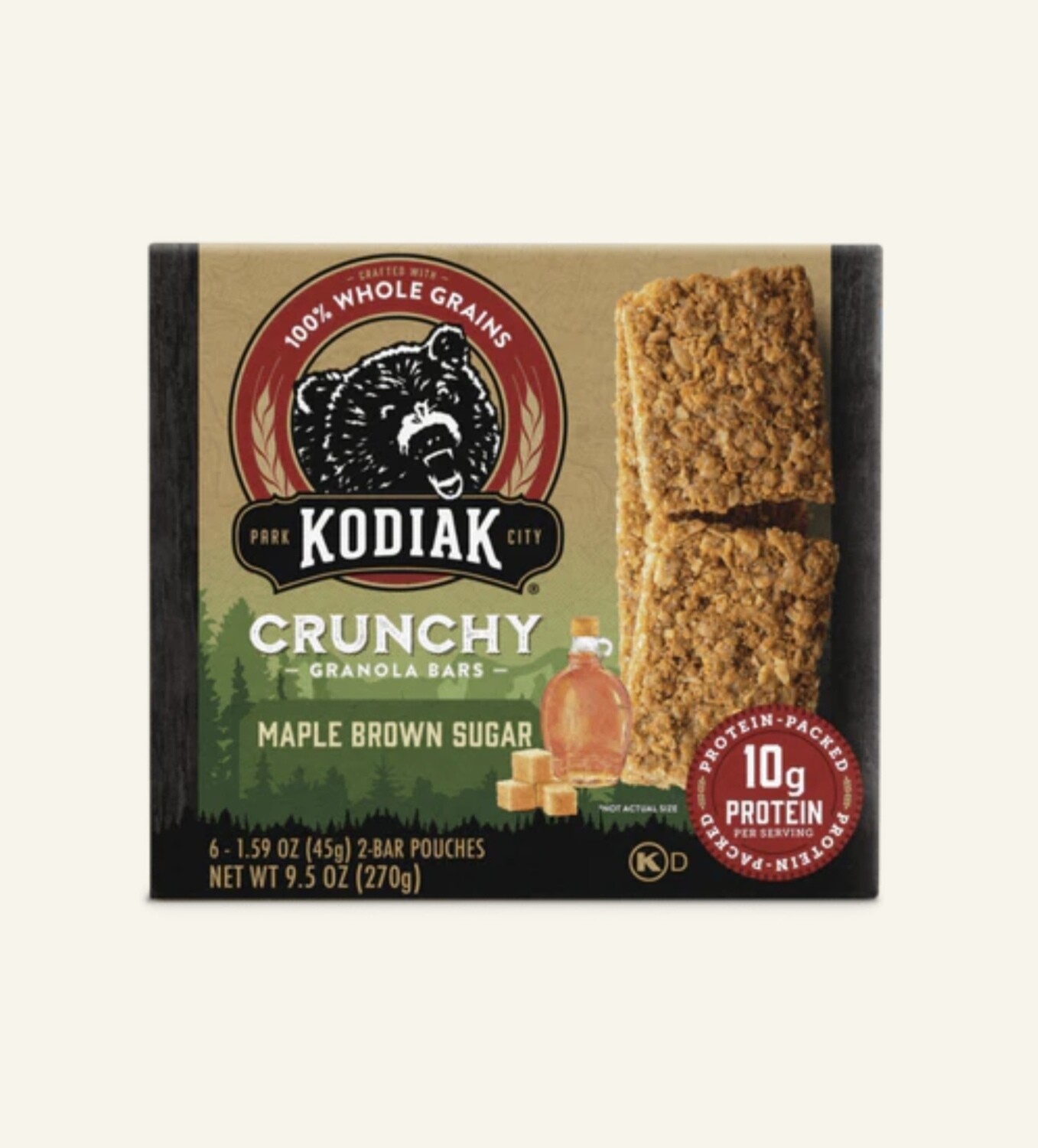 Kodiak Cakes Protein Packed Crunchy Granola Bars Maple Brown Sugar