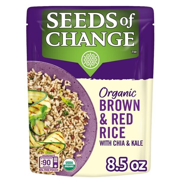 Seeds of Change Organic Brown Rice & Red Rice with Chia & Kale