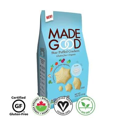 Made Good Star Puffed Crackers Sea Salt Flavor Organic Gluten Free