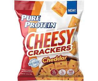 Pure Protein Cheesy Crackers Cheddar 12g Pro