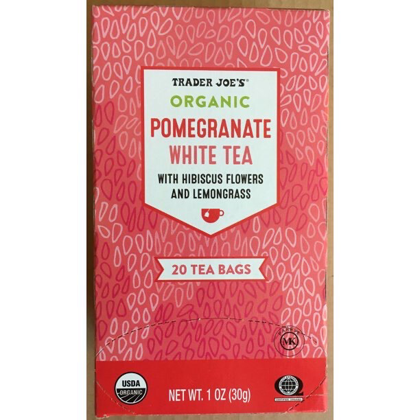 Trader Joe’s Organic Pomegranta White Tea With Hibuscus Flowers And Lemongrass