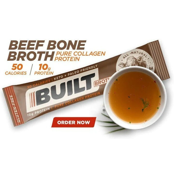 Built Broth Beef Bone Collagen Protein 10 Pack