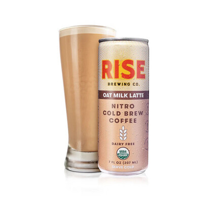 Rise Brewing Co. Oat Milk Latte Nitro Cold Brew Coffee