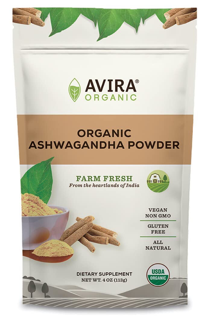 Avira Organics Ashwagandha Powder Farm Fresh 4 Oz