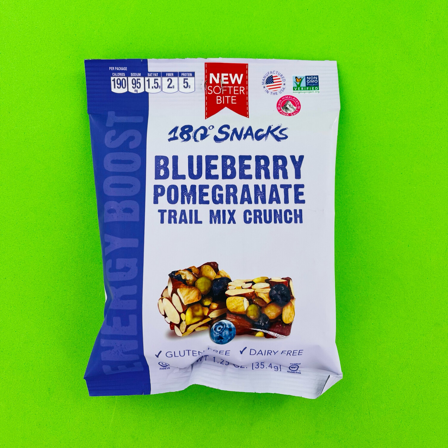 180 Snacks Blueberry Pomegranate Trail Mix Crunch Gluten Free Dairy Free 
