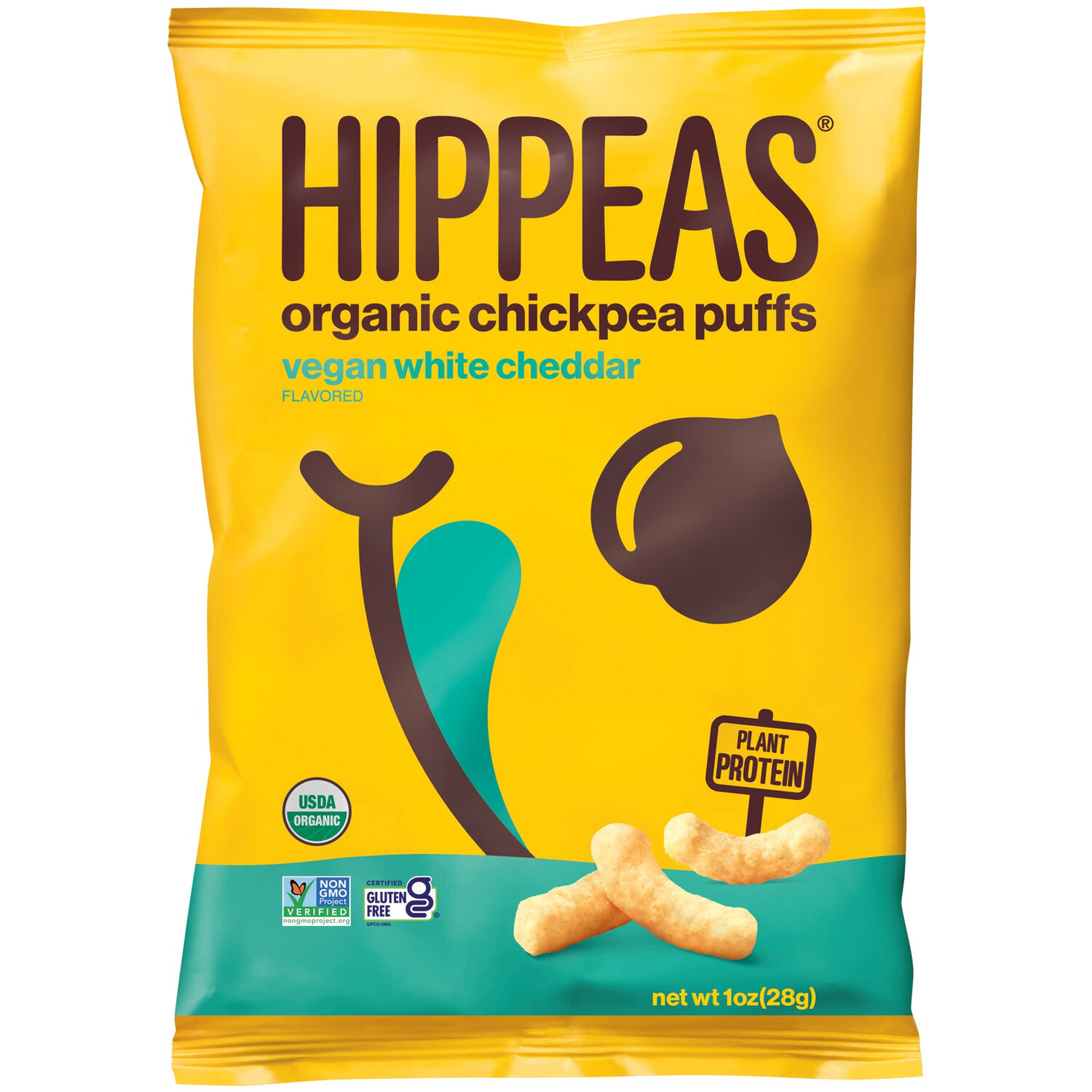 Hippeas Organic Chickpea Vegan White Cheddar Puffs