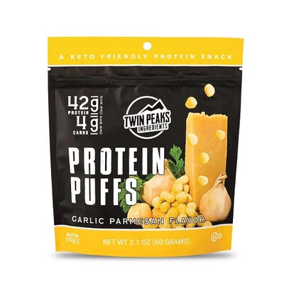 Twin Peaks Protein Puffs Garlic Parmesan 