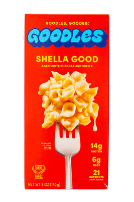 Goodles Shella Good Aged White Cheddar And Shells 14g Protein
