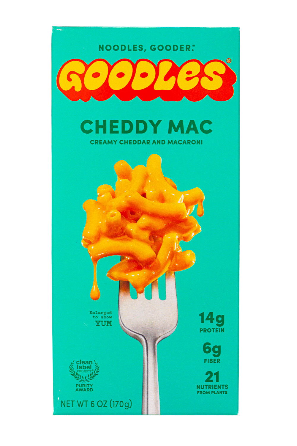 Goodles Cheddy Mac Creamy Cheddar And Macaroni 14g Protein
